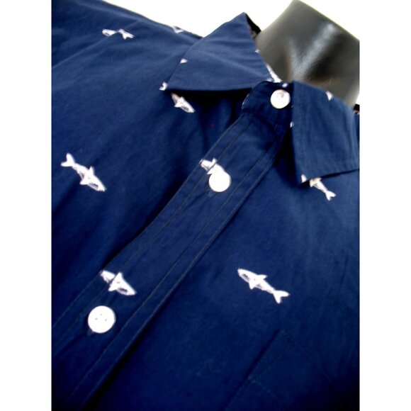 PaperDenim&Cloth Fishing Shirt Men's 4XL Blue Short SL Button Down - Picture 13 of 16